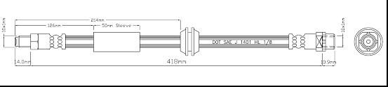 Motaquip VBH1142 - Flessibile del freno autozon.pro