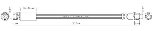 Motaquip VBH1179 - Flessibile del freno autozon.pro