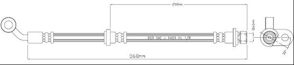 Motaquip VBH1227 - Flessibile del freno autozon.pro