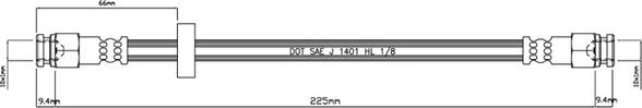 Motaquip VBH845 - Flessibile del freno autozon.pro