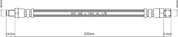 Motaquip VBH841 - Flessibile del freno autozon.pro