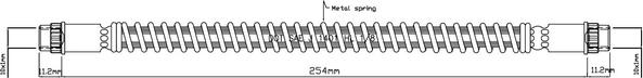 Motaquip VBH814 - Flessibile del freno autozon.pro