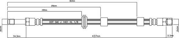 Motaquip VBH883 - Flessibile del freno autozon.pro