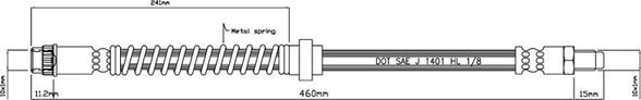 Motaquip VBH822 - Flessibile del freno autozon.pro