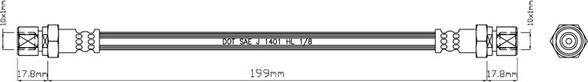 Motaquip VBH734 - Flessibile del freno autozon.pro