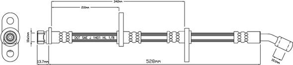 Motaquip VBH773 - Flessibile del freno autozon.pro