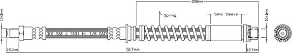 Motaquip VBJ518 - Flessibile del freno autozon.pro