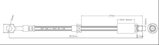 Motaquip VBJ647 - Flessibile del freno autozon.pro