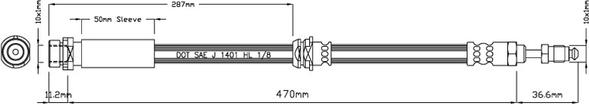 Motaquip VBJ639 - Flessibile del freno autozon.pro