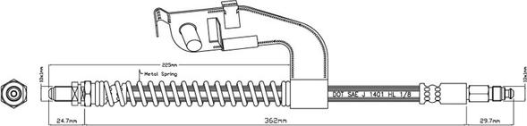 Motaquip VBJ171 - Flessibile del freno autozon.pro