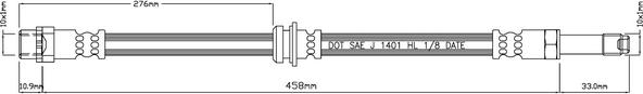 Motaquip VBJ311 - Flessibile del freno autozon.pro