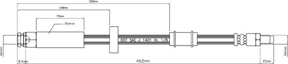 Motaquip VBJ204 - Flessibile del freno autozon.pro