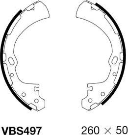 Motaquip VBS497 - Kit ganasce freno autozon.pro