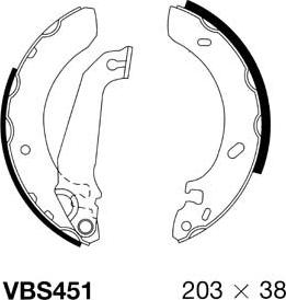 Motaquip VBS451 - Kit ganasce freno autozon.pro