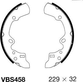 Motaquip VBS458 - Kit ganasce freno autozon.pro