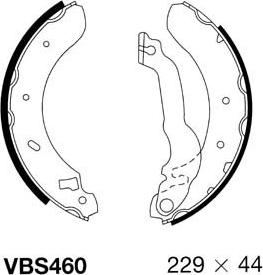 Motaquip VBS460 - Kit ganasce freno autozon.pro