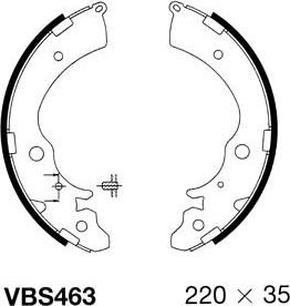 Motaquip VBS463 - Kit ganasce freno autozon.pro