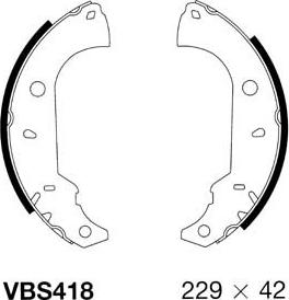 Motaquip VBS418 - Kit ganasce freno autozon.pro