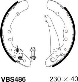 Motaquip VBS486 - Kit ganasce freno autozon.pro