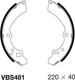 Motaquip VBS481 - Kit ganasce freno autozon.pro