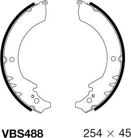 Motaquip VBS488 - Kit ganasce freno autozon.pro