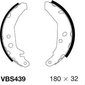 Motaquip VBS439 - Kit ganasce freno autozon.pro