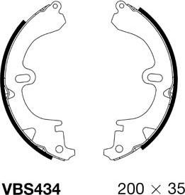 Motaquip VBS434 - Kit ganasce freno autozon.pro