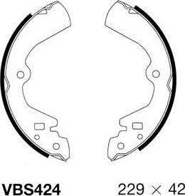 Motaquip VBS424 - Kit ganasce freno autozon.pro