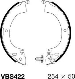 Motaquip VBS422 - Kit ganasce freno autozon.pro