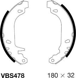 Motaquip VBS478 - Kit ganasce freno autozon.pro