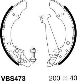 Motaquip VBS473 - Kit ganasce freno autozon.pro