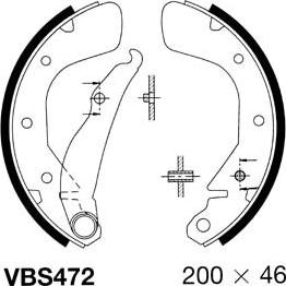 Motaquip VBS472 - Kit ganasce freno autozon.pro