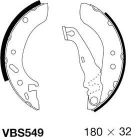 Motaquip VBS549 - Kit ganasce freno autozon.pro