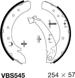 Motaquip VBS545 - Kit ganasce freno autozon.pro