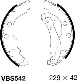 Motaquip VBS542 - Kit ganasce freno autozon.pro