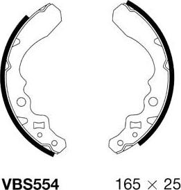 Motaquip VBS554 - Kit ganasce freno autozon.pro