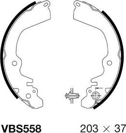 Motaquip VBS558 - Kit ganasce freno autozon.pro