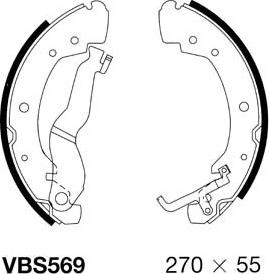 Motaquip VBS569 - Kit ganasce freno autozon.pro