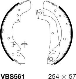 Motaquip VBS561 - Kit ganasce freno autozon.pro