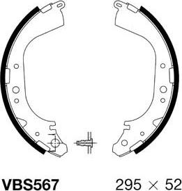 Motaquip VBS567 - Kit ganasce freno autozon.pro