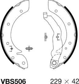 Motaquip VBS506 - Kit ganasce freno autozon.pro