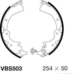 Motaquip VBS503 - Kit ganasce freno autozon.pro