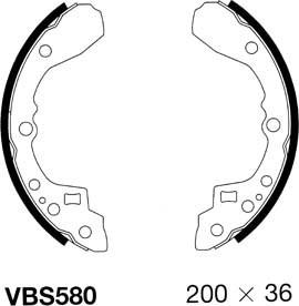 Motaquip VBS580 - Kit ganasce freno autozon.pro