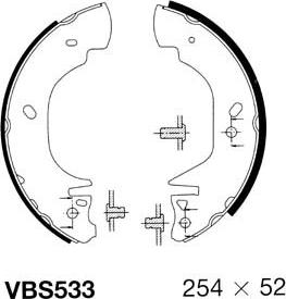 Motaquip VBS533 - Kit ganasce freno autozon.pro