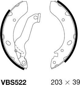 Motaquip VBS522 - Kit ganasce freno autozon.pro