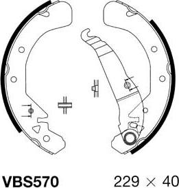 Motaquip VBS570 - Kit ganasce freno autozon.pro