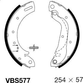 Motaquip VBS577 - Kit ganasce freno autozon.pro