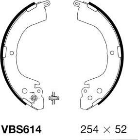 Motaquip VBS614 - Kit ganasce freno autozon.pro