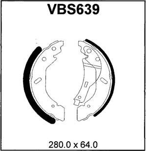 Motaquip VBS639 - Kit ganasce freno autozon.pro