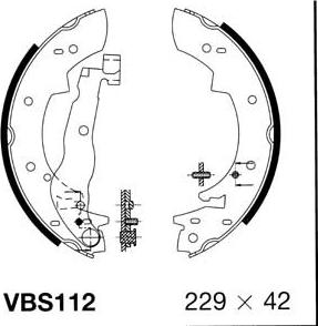 Motaquip VBS112 - Kit ganasce freno autozon.pro